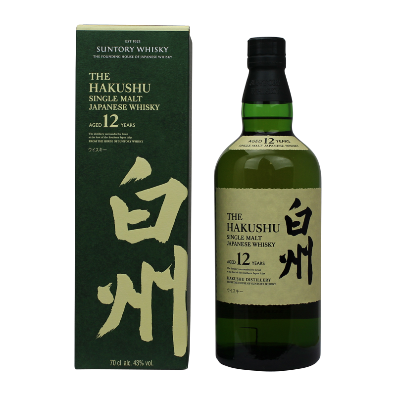 Photographie d'une bouteille de THE HAKUSHU SUNTORY 12 ANS 70 CL