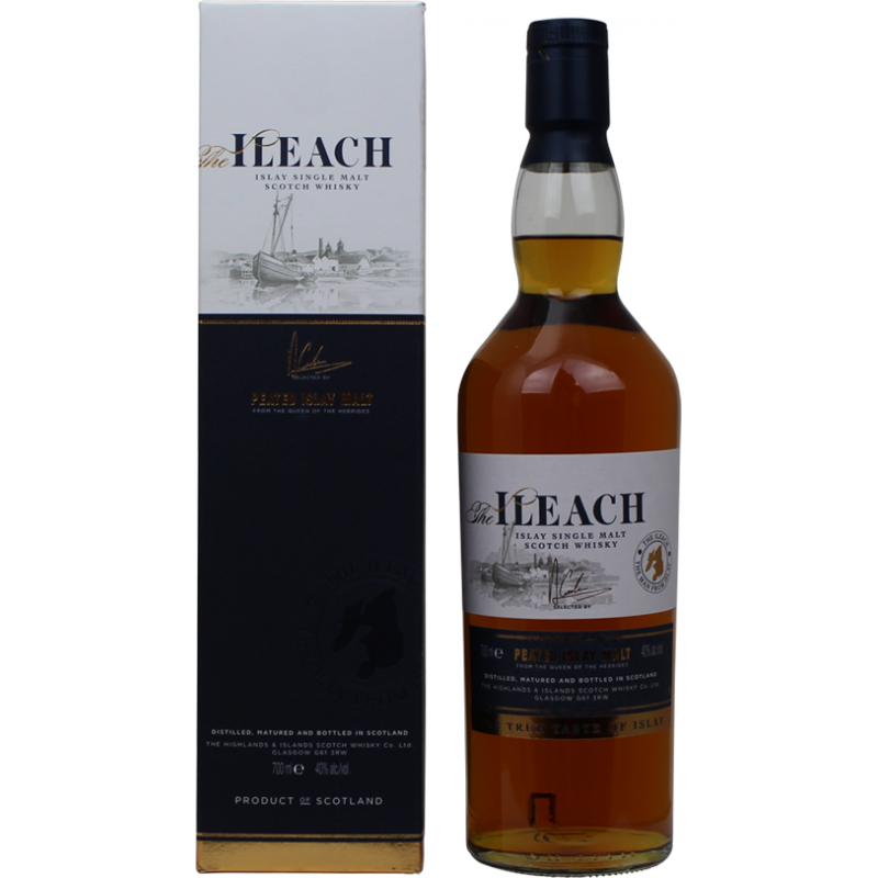 Photographie d'une bouteille de Whisky Ileach Islay