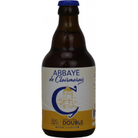 Photographie d'une bouteille de bière Abbaye de Clairmarais Double 33cl