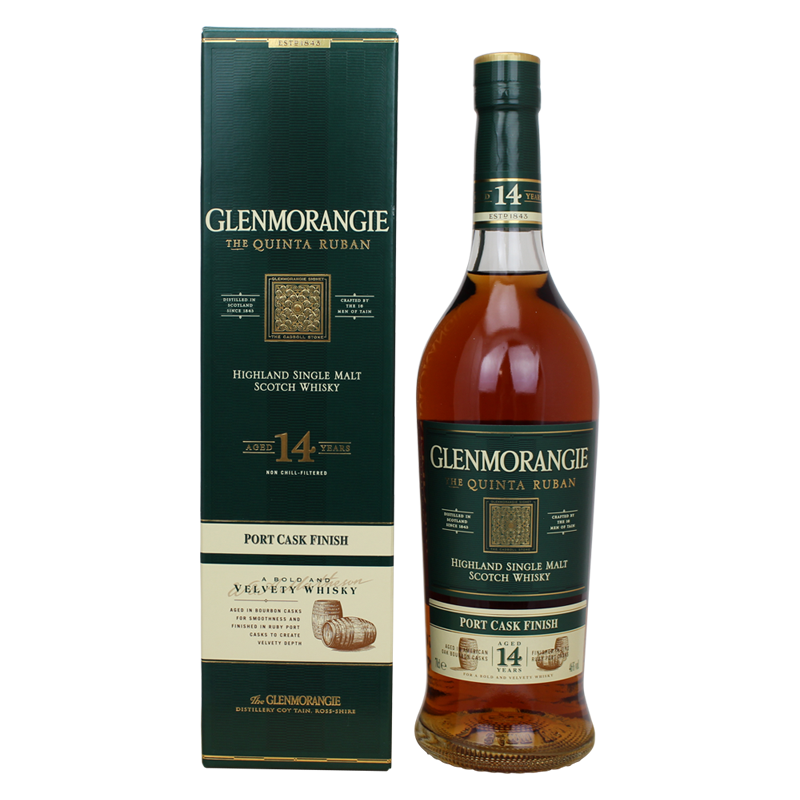 Photographie d'une bouteille de Whisky Glenmorangie 14 ans