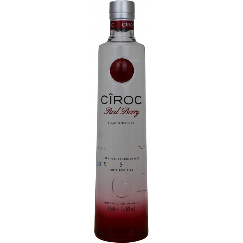 Photographie d'une bouteille de Vodka Ciroc Red Berry
