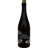 Photographie d'une bouteille de bière Bon Secours Tradition Blonde 75cl