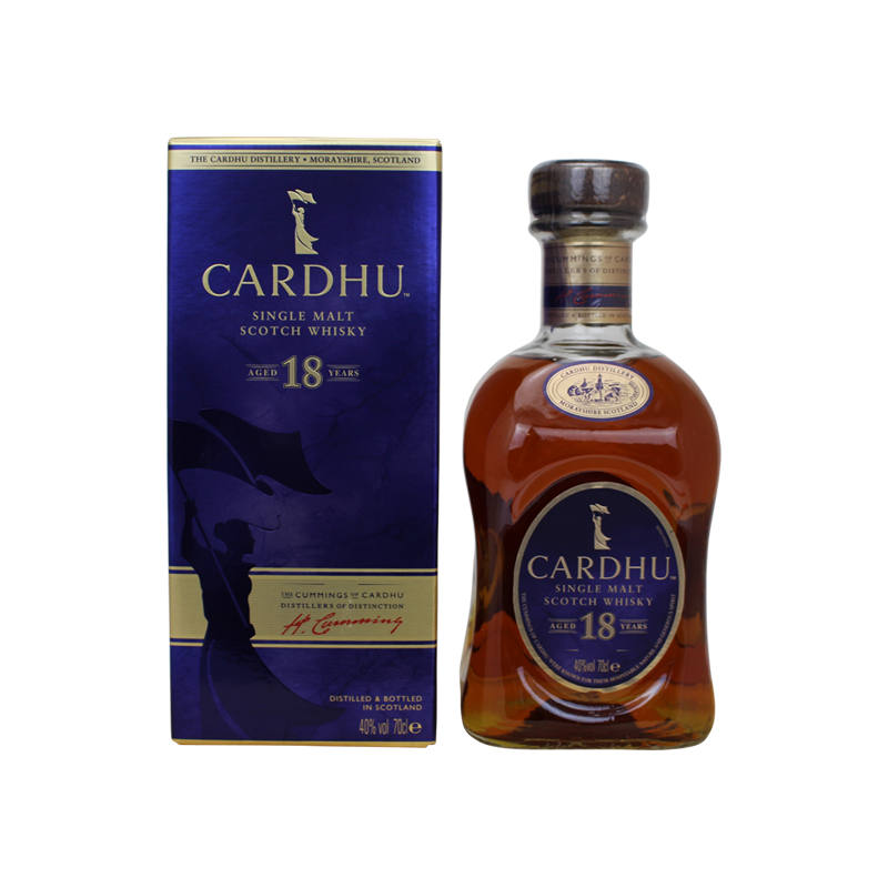 Whisky Cardhu 18 ans  Alcools fins et spiritueux de qualité supéri