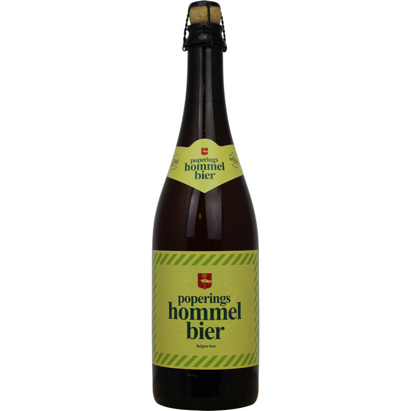 Photographie d'une bouteille de bière Hommelbier 75cl