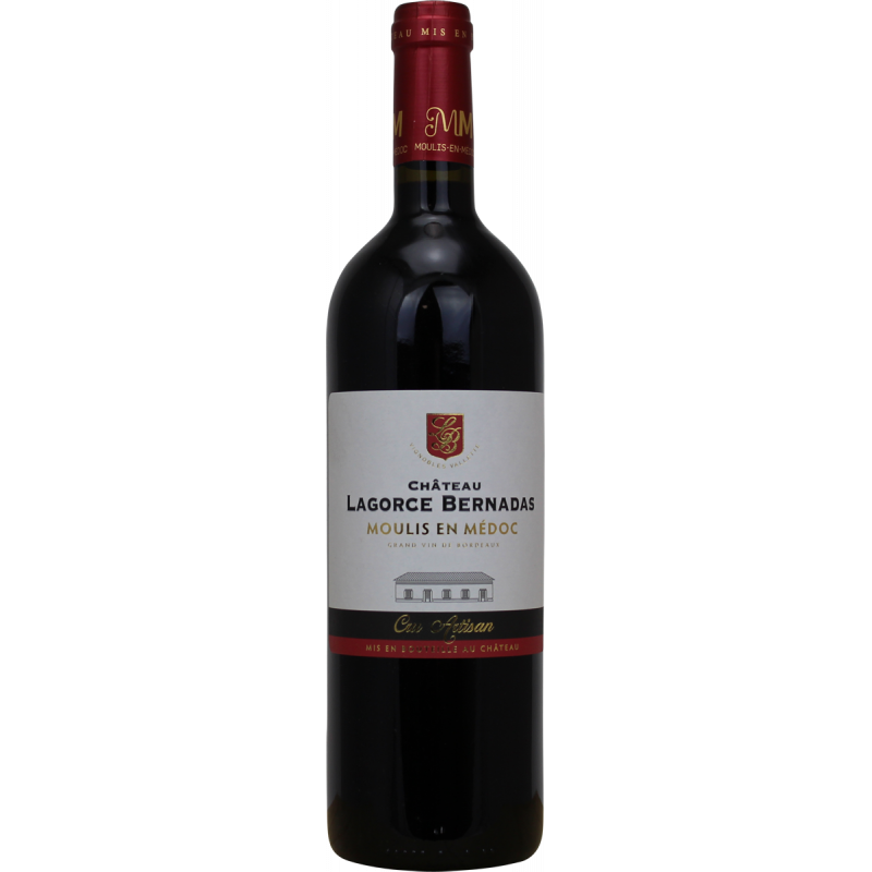 Photographie d'une bouteille de vin rouge CHATEAU LAGORCE BERNADAS