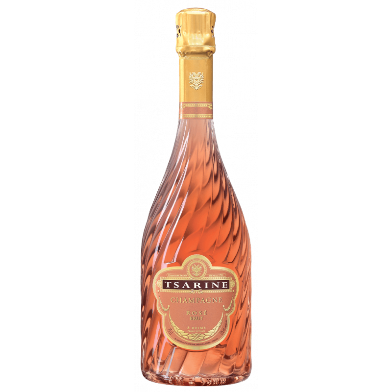 Photographie d'une bouteille de CHAMPAGNE TSARINE BRUT ROSE