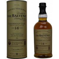 Photographie d'une bouteille de Whisky The Balvenie CaribbeanCask 14 ans