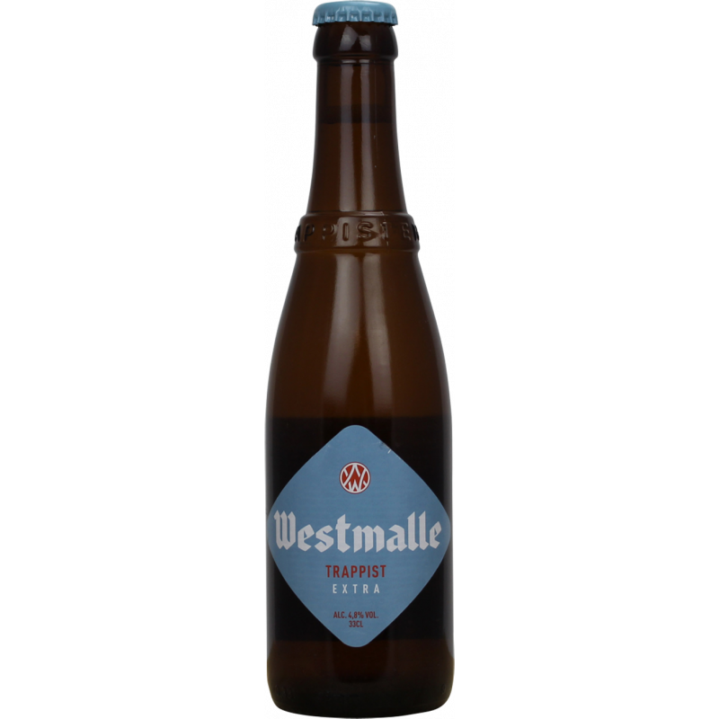 Photographie d'une bouteille de bière Westmalle Extra 33cl