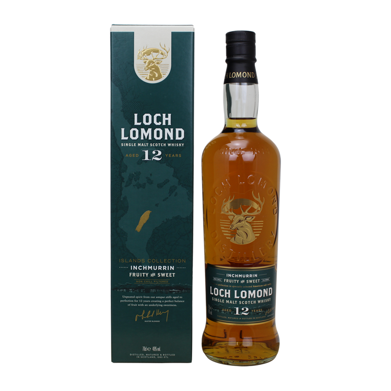 Photographie d'une bouteille de Whisky Loch Lomond Inchmurrin 12 ans
