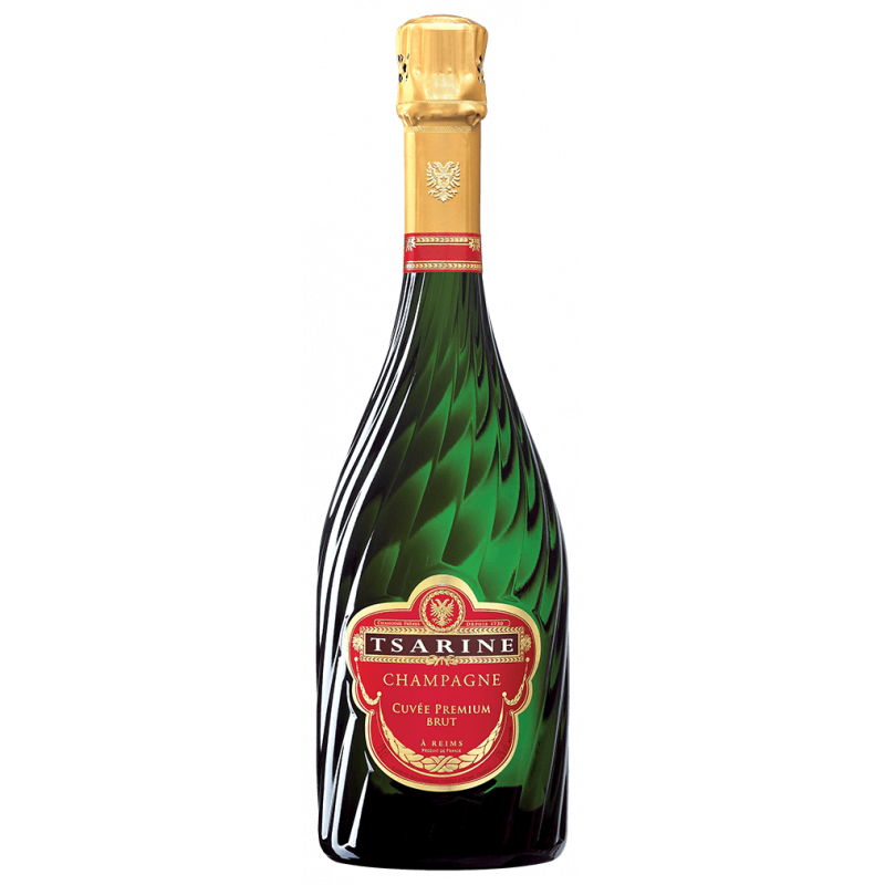 Photographie d'une bouteille de champagne tsarine cuvee premium brut 75 cl