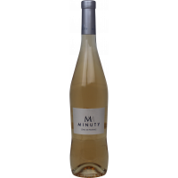 Photographie d'une bouteille de vin rosé m de minuty côtes de provence aop rosé 2