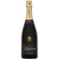 Photographie d'une bouteille de CHAMPAGNE LANSON 1760 BLACK LABEL BRUT