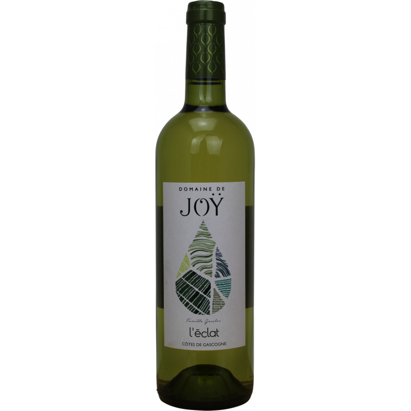 Photographie d'une bouteille de vin blanc DOMAINE DE JOY L'ECLAT SEC