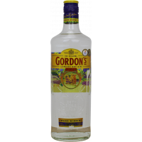 Photographie d'une bouteille de Gin Gordons London Dry