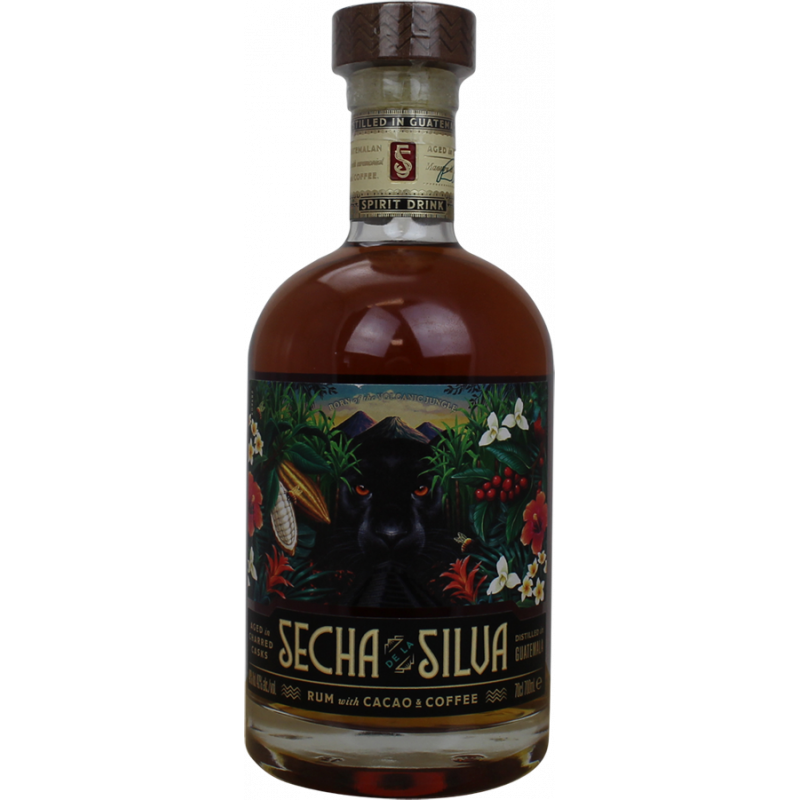 Photographie d'une bouteille de Rhum Secha de la Silva