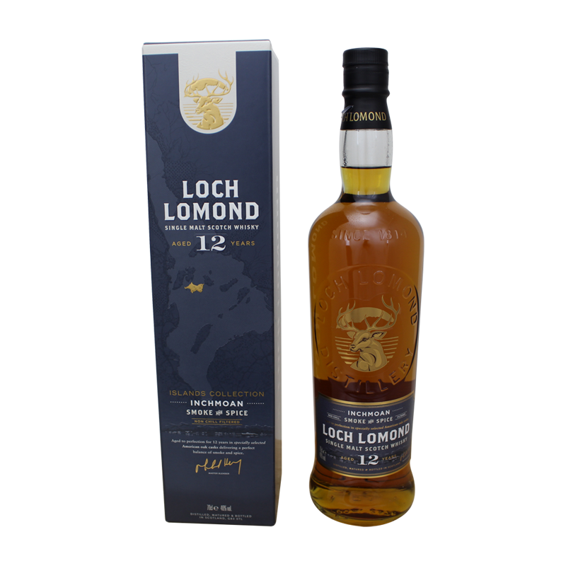 Photographie d'une bouteille de Whisky Loch Lomond Inchmoan 12 ans