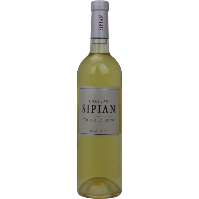 Photographie d'une bouteille de vin blanc CHATEAU SIPIAN COLLECTION