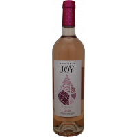 Photographie d'une bouteille de vin rosé Domaine de Joy Eros IGP Rosé 75 cl