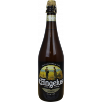 Photographie d'une bouteille de bière L'Angelus Blonde 75cl