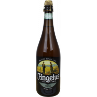 Photographie d'une bouteille de bière L'Angelus Triple 75cl