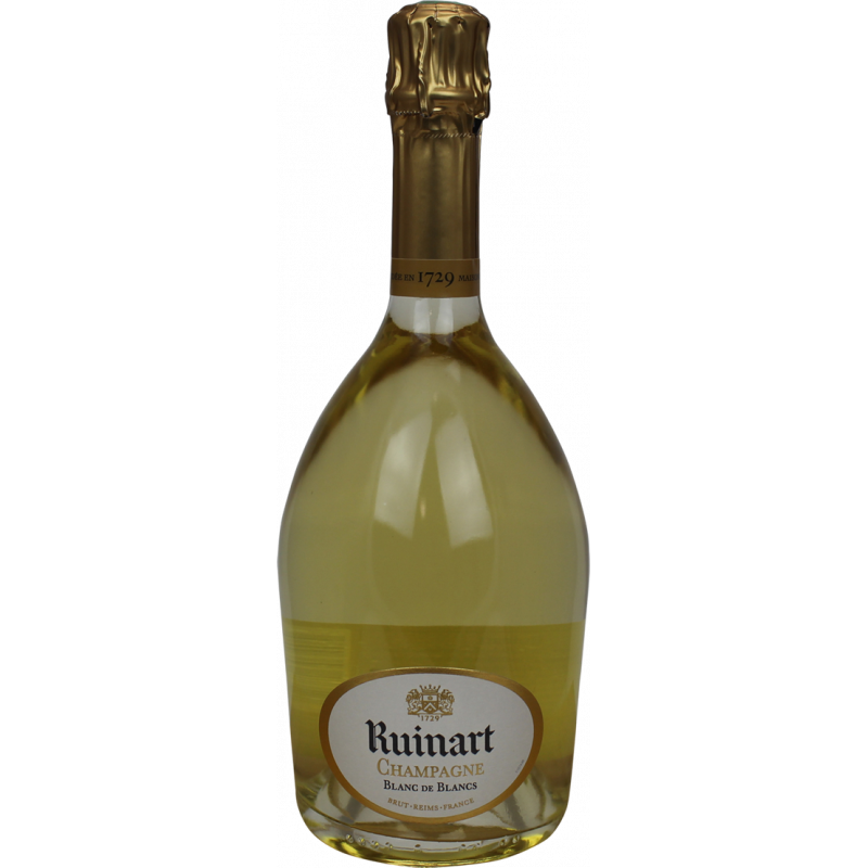 Photographie d'une bouteille de Champagne Ruinart Blanc de Blancs 75cl