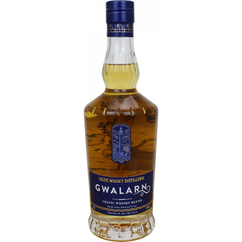 Photographie d'une bouteille de Whisky Gwalarn Celtic Distillerie