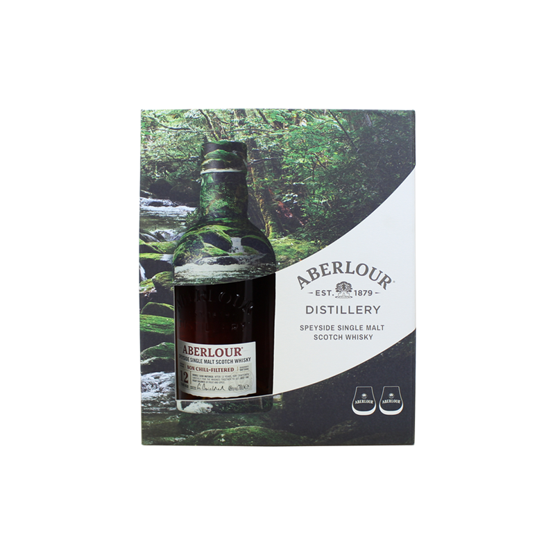 Photographie d'une bouteille de Coffret Whisky Aberlour 12 ans