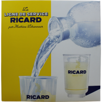 coffret la ligne de service ricard 70 cl 2 verres + 1 carafe