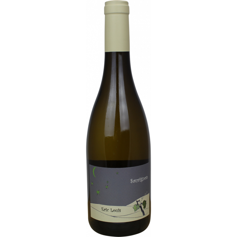 Photographie d'une bouteille de vin blanc eric louis sauvignon vin de france blanc 2020 75 cl