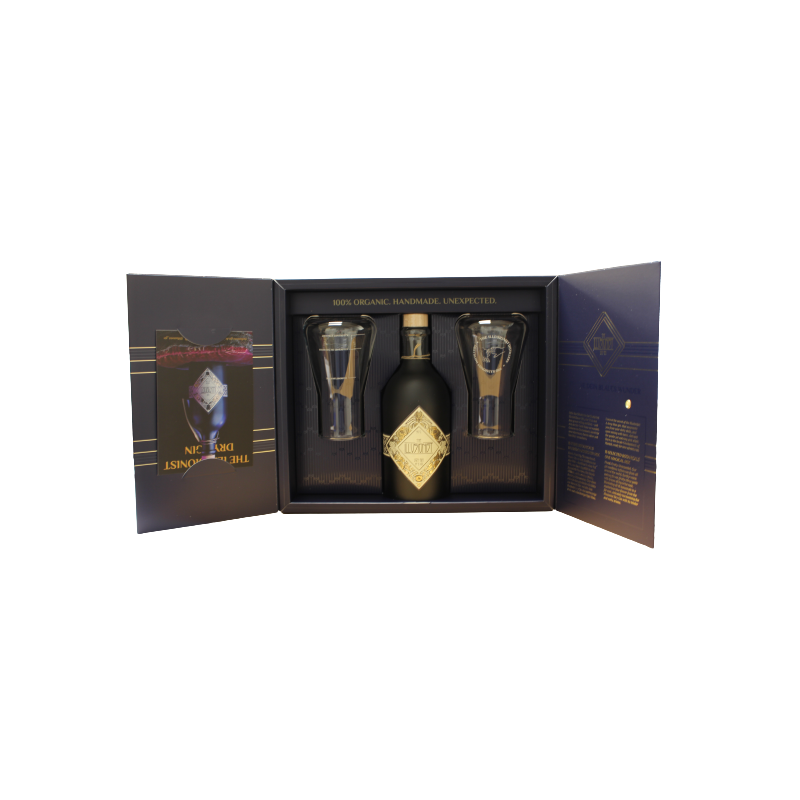 Photographie d'une bouteille de Coffret Gin The Illusionist Dry Gin Bio