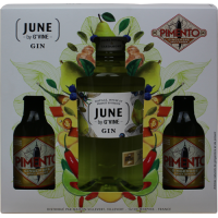 Photographie d'une bouteille de Coffret Gin June By G Vine Poire Pimento