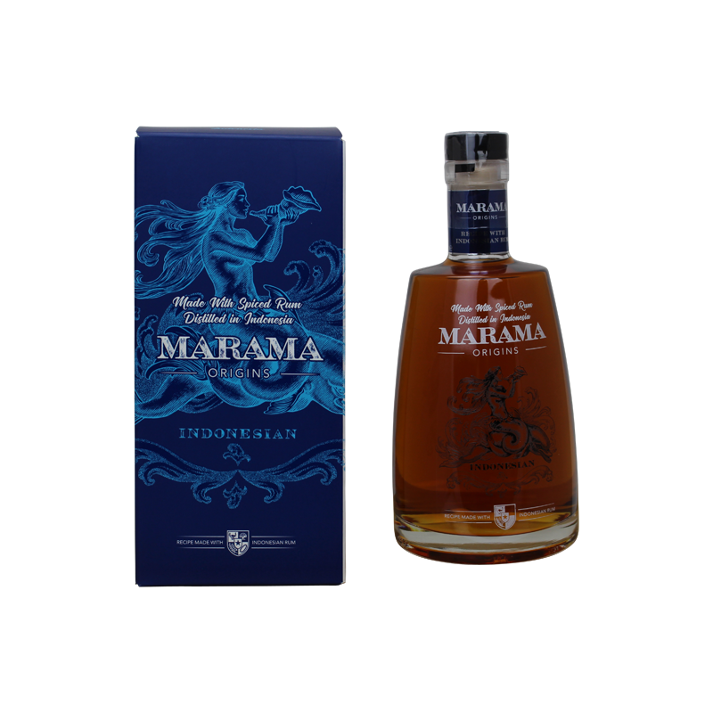 Photographie d'une bouteille de Rhum Marama Spiced