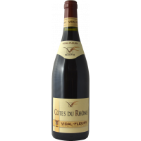 Photographie d'une bouteille de vin rouge COTES DU RHONE RESERVE VIDAL FLEURY