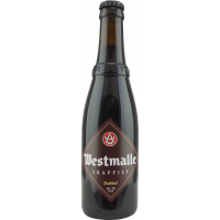 Photographie d'une bouteille de bière Westmalle Dubbel 33cl