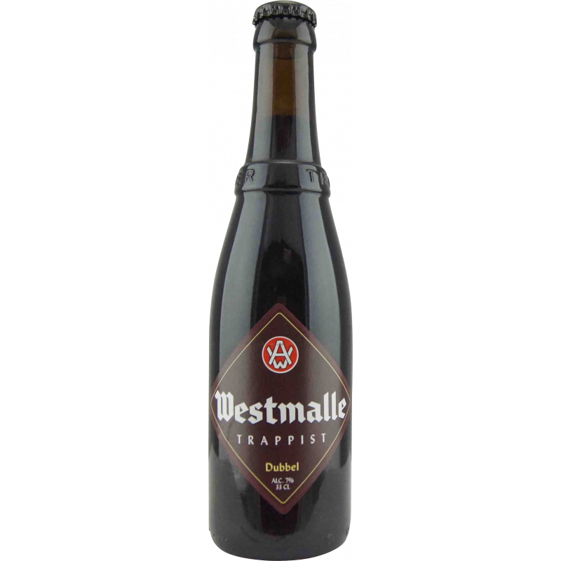 Photographie d'une bouteille de bière Westmalle Dubbel 33cl