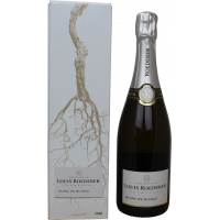 Photographie d'une bouteille de champagne louis roederer blanc de blancs 2014 en etui 75 cl