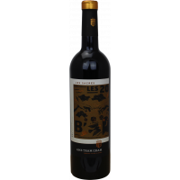 Photographie d'une bouteille de vin rouge amstragram les sacres calmel & joseph aop rouge 2023 75 cl