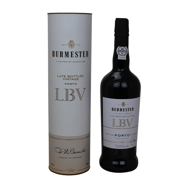 Photographie d'une bouteille de Porto Burmester LBV