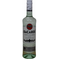 Photographie d'une bouteille de Rhum Bacardi Blanc