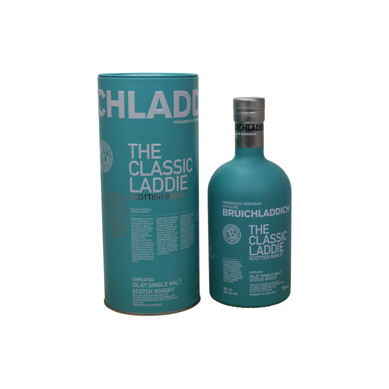 Photographie d'une bouteille de Whisky Buichladdich Classic Laddie