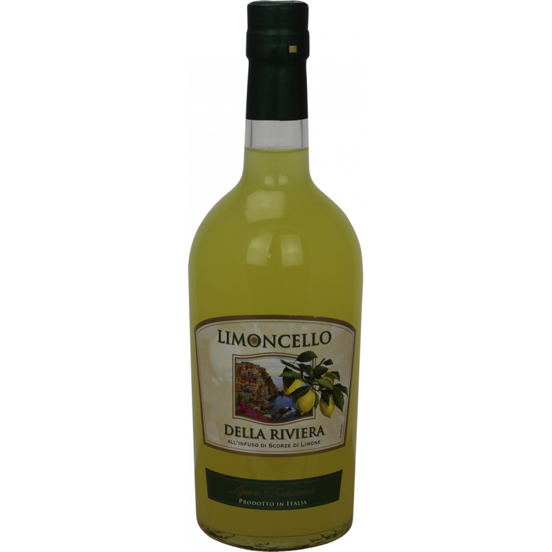 Photographie d'une bouteille de Liqueur Limoncello Della Riviera