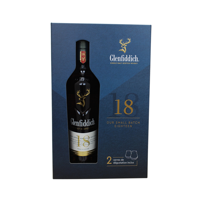 Photographie d'une bouteille de Coffret Whisky Glenfiddich 18 ans