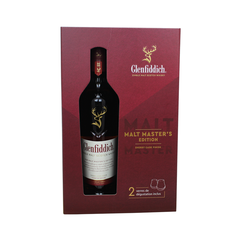 Photographie d'une bouteille de Coffret Whisky Glenfiddich Malt Master's