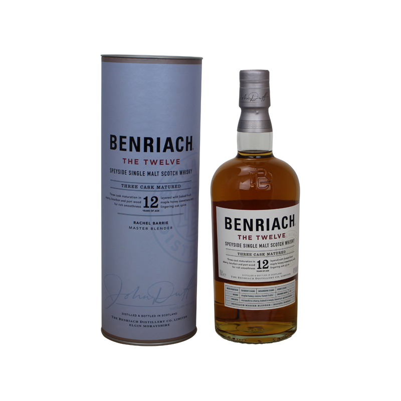 Photographie d'une bouteille de Whisky Benriach The Twelve 12 ans