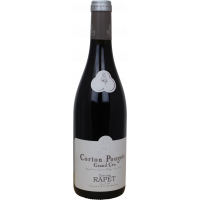 Photographie d'une bouteille de vin rouge CORTON POUGETS GRAND CRU DOMAINE RAPET