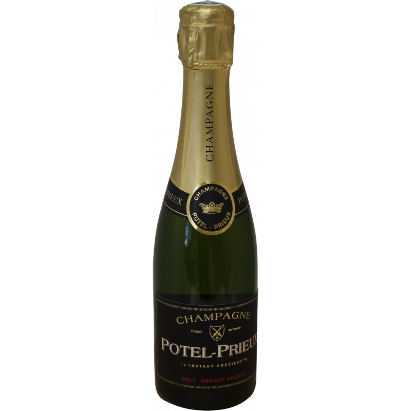 Photographie d'une bouteille de Champagne Potel Prieux Brut 37.5CL