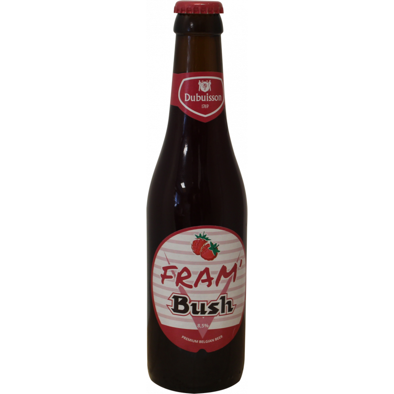 Photographie d'une bouteille de bière Fram Bush 33cl