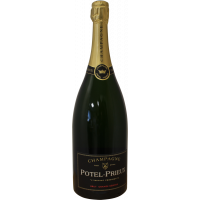 Photographie d'une bouteille de Magnum Champagne Potel Prieux Brut Grande Reserve 1.5L
