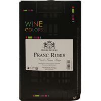 Photographie d'une bouteille de vin rouge VIN DE FRANCE ROUGE FRANC RUBIS