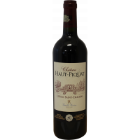 Photographie d'une bouteille de vin rouge Château Haut Piquat AOC Rouge 75 cl